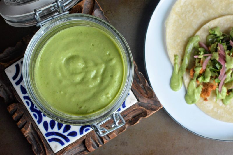 Vegan Avocado Cashew Crema